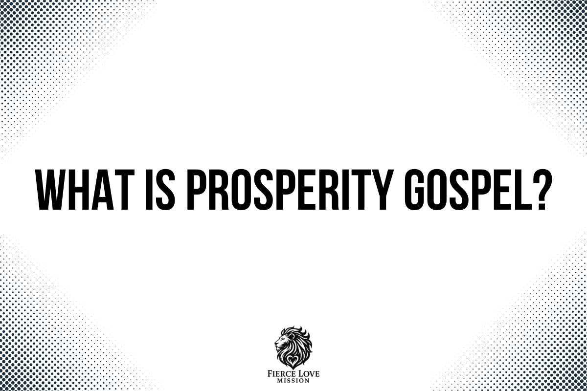 White and grey background that reads: what is prosperity gospel